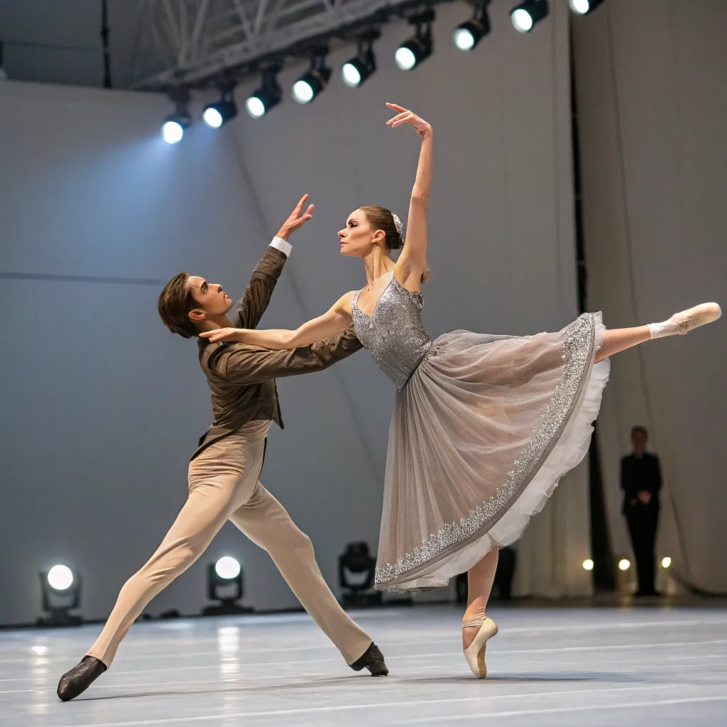 Elegant dance performance
